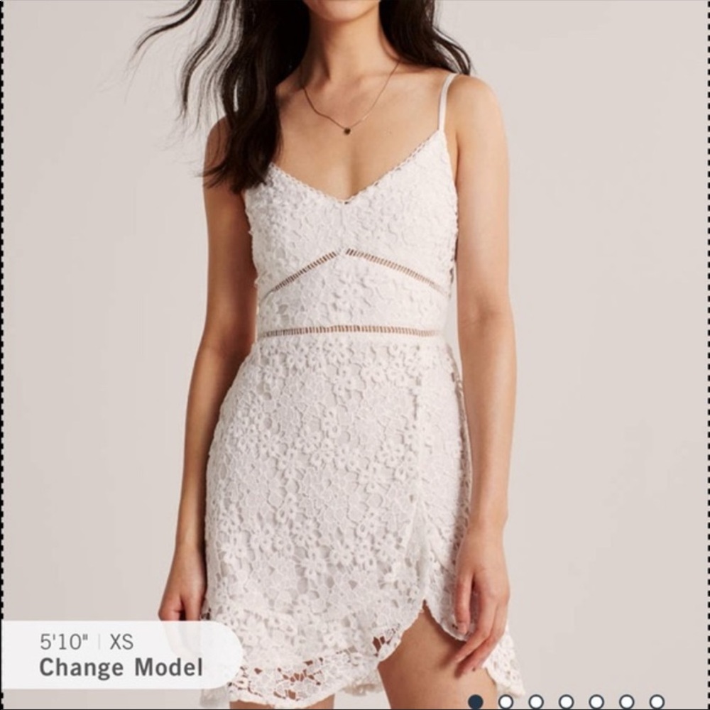 NWT A&F white lace mini dress size Small